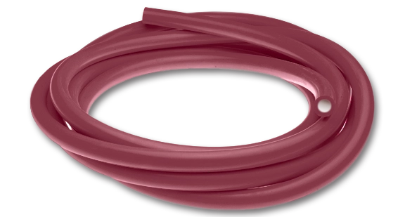 image of coiled up Dairy Flow II red milk tubing