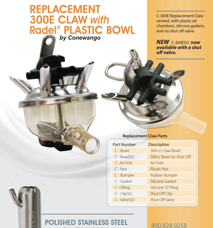 image of Replacement 300E Claw with Rodel Plastic bowl brochure cover